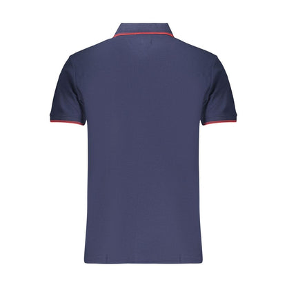 Polo Shirt by U.S. Grand Polo for men in cotton blue features a eye catching silhouette, showcasing a refined and for a eye catching finish.