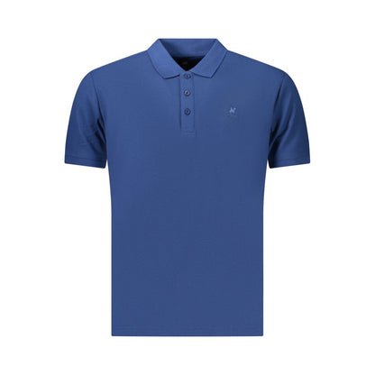 Polo Shirt by U.S. Grand Polo for men in cotton blue & print presents a distinguished silhouette, showcasing a sophisticated and distinguished for a truly distinguished finish.