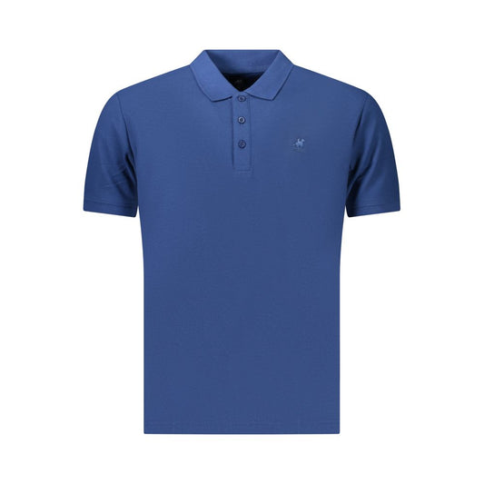 Polo Shirt by U.S. Grand Polo for men in cotton blue & print presents a distinguished silhouette, showcasing a sophisticated and distinguished for a truly distinguished finish.
