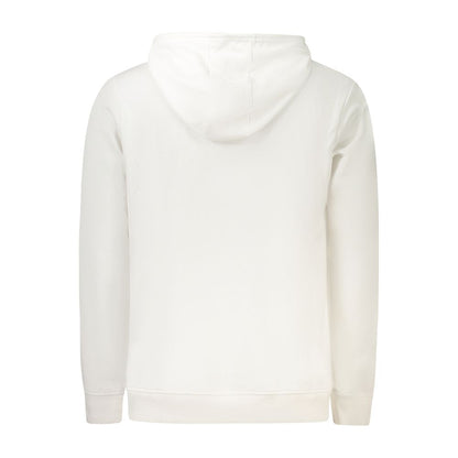 Hooded Sweatshirt Hoodie by U.S. Grand Polo for men in cotton polyester white & print features an dramatic silhouette, showcasing a sophisticated hooded neckline and dramatic for a refined, modern aesthetic.