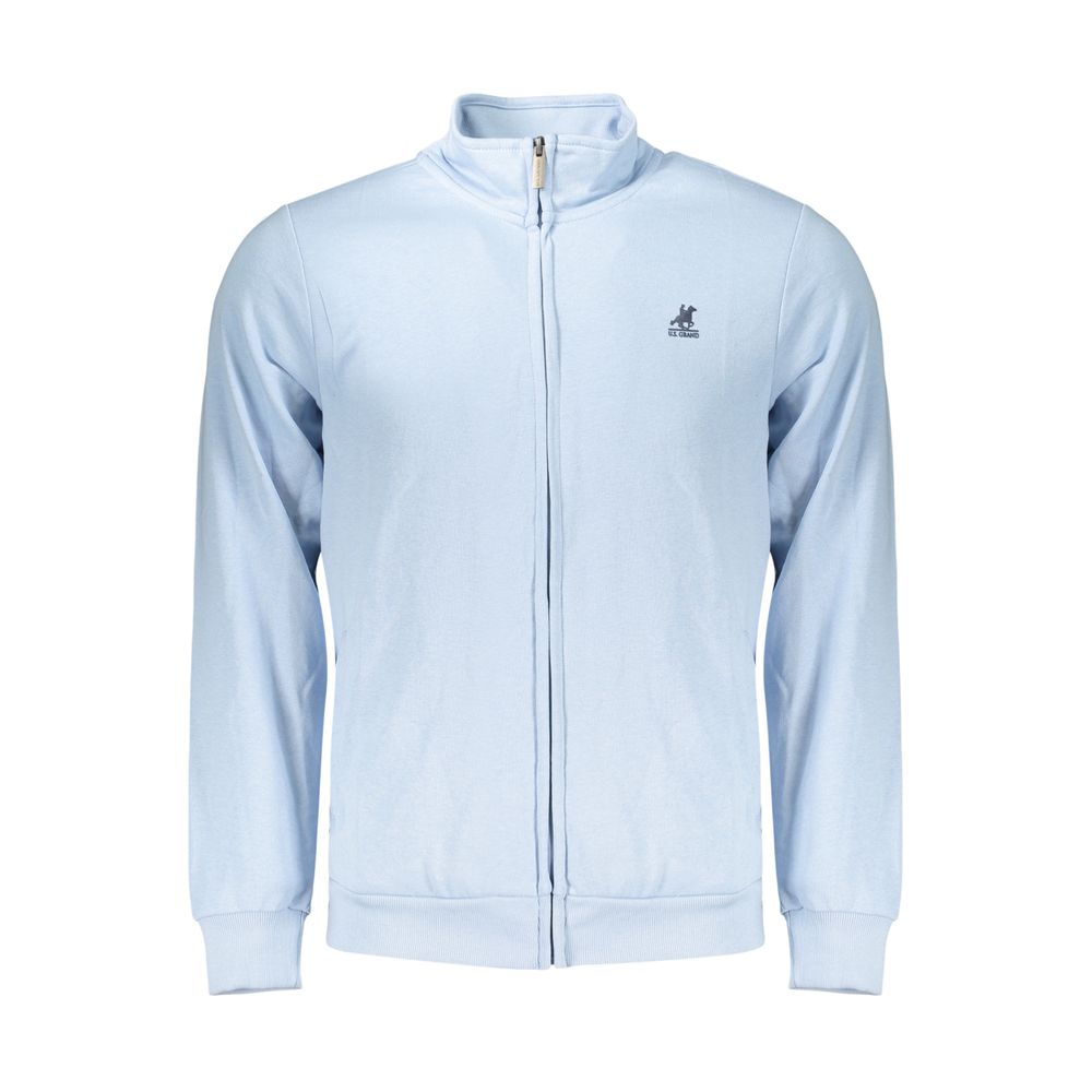 Sweatshirt by U.S. Grand Polo for men in cotton polyester azzurro & print presents a smart casual silhouette, featuring a smart casual and for a sophisticated look.