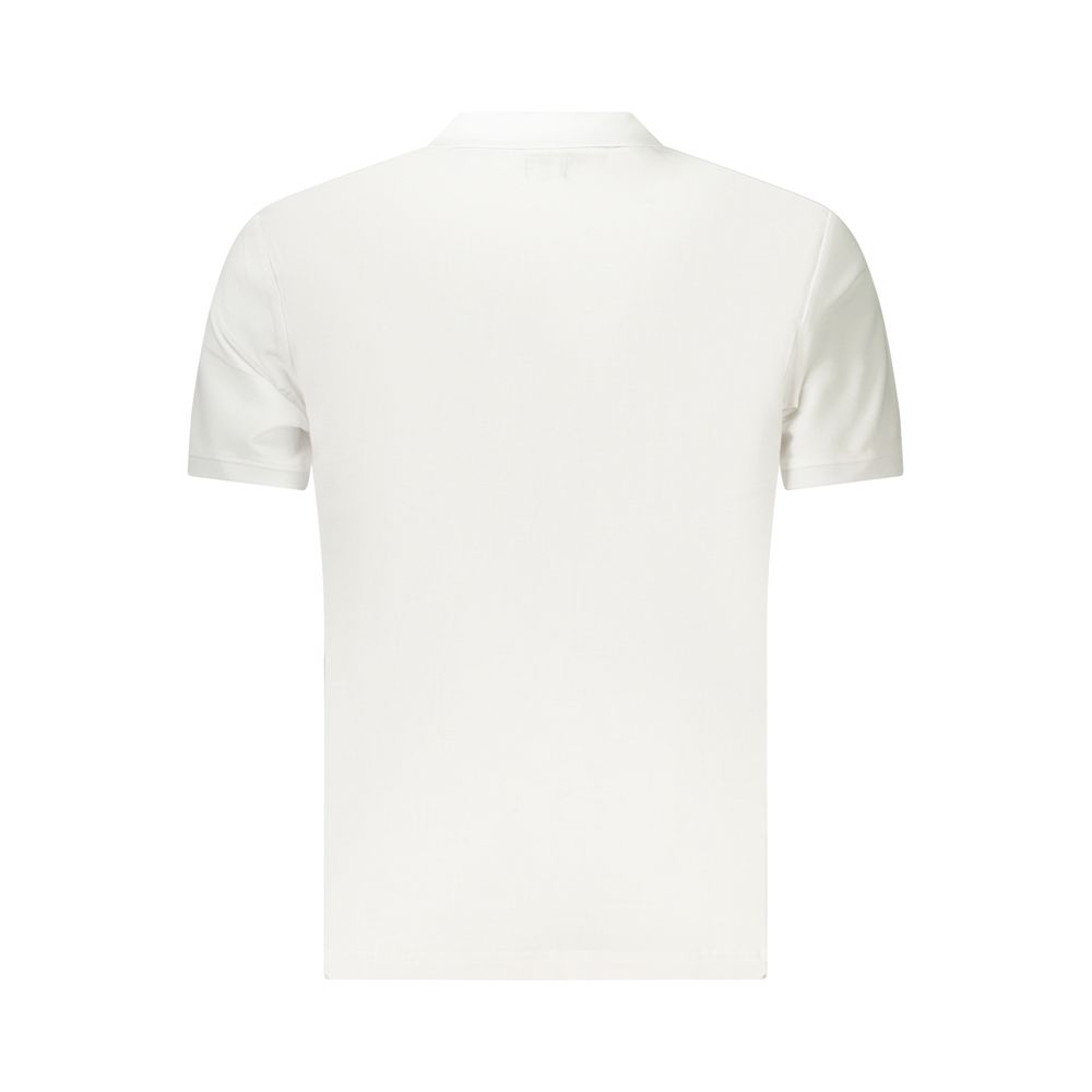 U.S. Grand Polo Men's Cotton Shirt - White Signature Print
