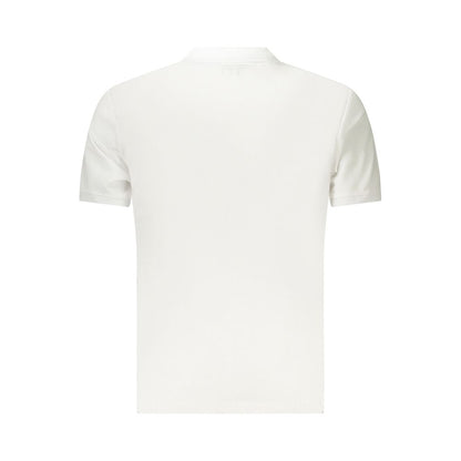 U.S. Grand Polo Men's Cotton Shirt - White Signature Print