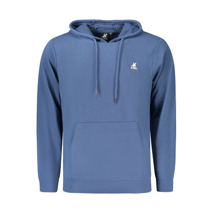 Hooded Sweatshirt Hoodie by U.S. Grand Polo for men in cotton polyester blue & print features a edgy silhouette, detailed with a edgy hooded neckline and for a refined finish.