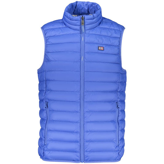 Vest by Norway 1963 for men in polyester blue features an on trend silhouette, showcasing a sophisticated and premium pockets for a truly on trend finish.