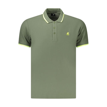 Polo Shirt by U.S. Grand Polo for men in cotton green & print showcases a enviable silhouette, featuring a refined and for a enviable finish.
