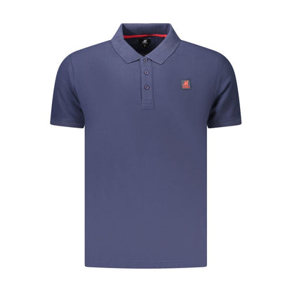 Polo Shirt by U.S. Grand Polo for men in cotton blue features a eye catching silhouette, showcasing a refined and for a eye catching finish.