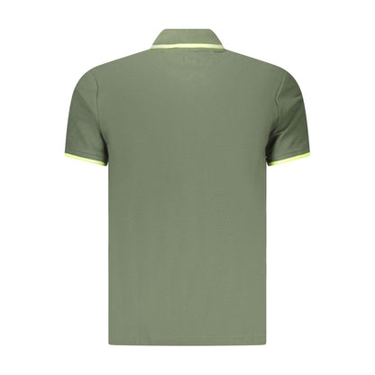 Polo Shirt by U.S. Grand Polo for men in cotton green & print presents a crisp silhouette, artfully detailed with a crisp and crisp .