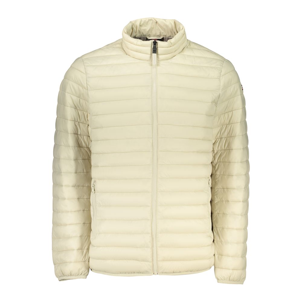 Windbreaker Jacket by Norway 1963 for men in polyamide beige presents a resilient silhouette, artfully detailed with a sophisticated and functional pockets & windproof for a resilient finish.