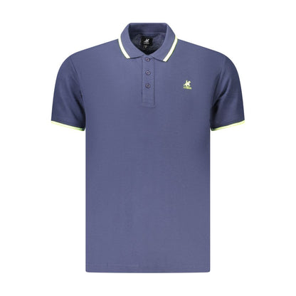 Polo Shirt by U.S. Grand Polo for men in cotton blue & print showcases a enviable silhouette, featuring a refined and for a enviable finish.