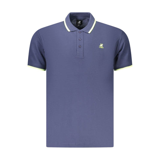 Polo Shirt by U.S. Grand Polo for men in cotton blue & print showcases a enviable silhouette, featuring a refined and for a enviable finish.
