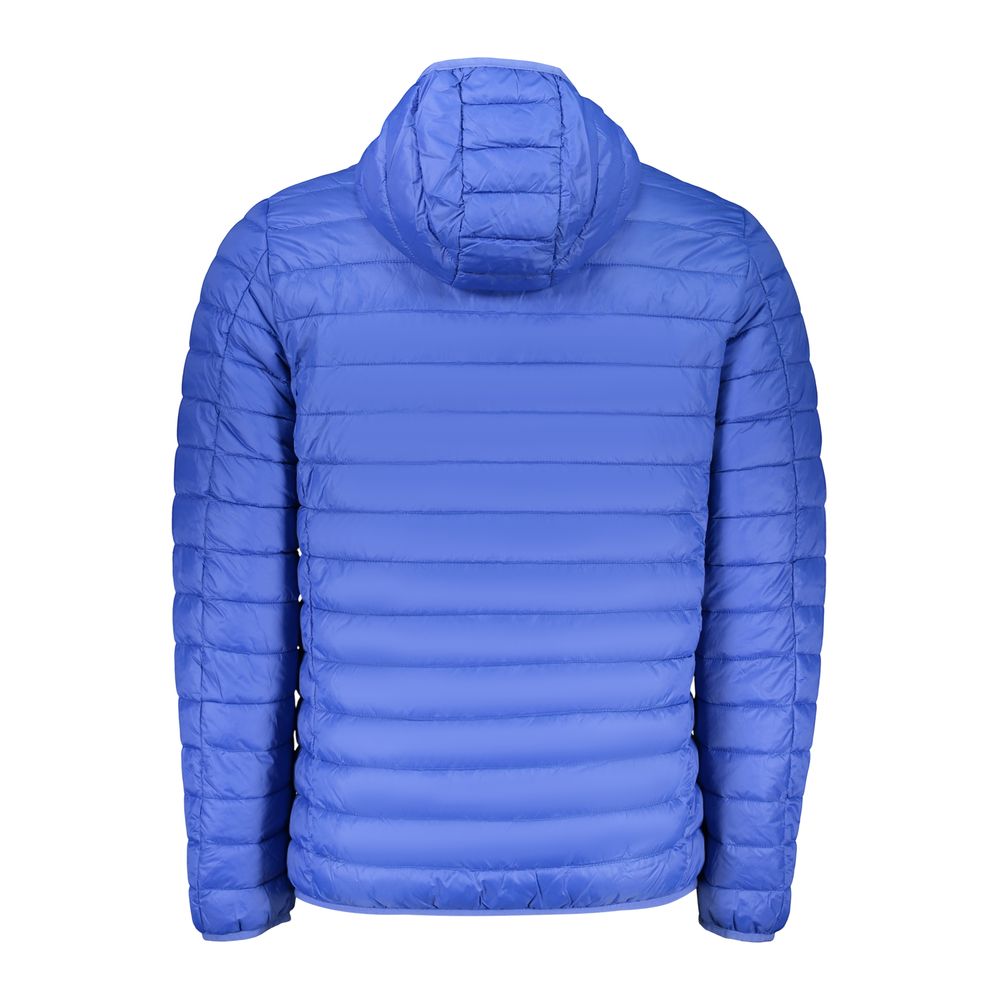 Hooded Windbreaker Jacket by Norway 1963 for men in polyamide blue features an stylish silhouette, showcasing a sophisticated and performance-driven pockets, hooded & windproof for a premium, stylish look.