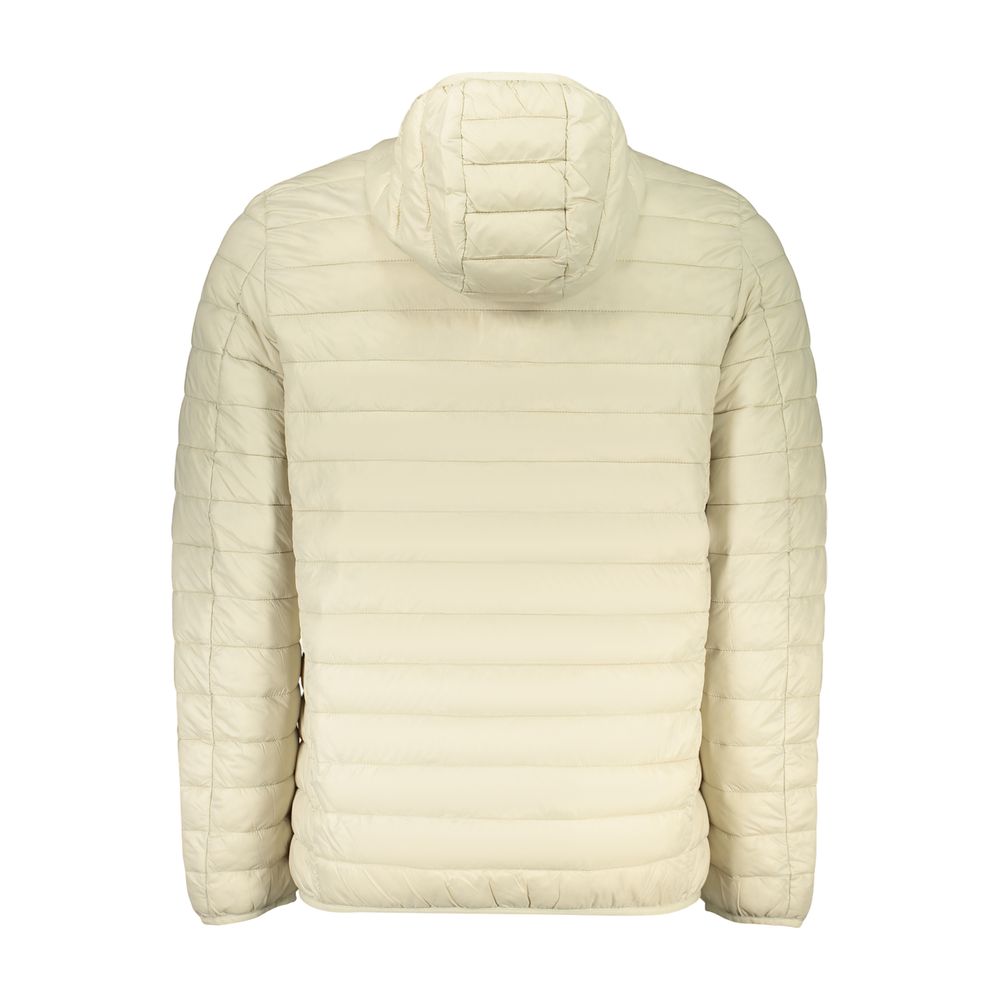 Hooded Windbreaker Jacket by Norway 1963 for men in polyamide beige showcases a modern silhouette, integrating pockets, hooded & windproof and a modern for a sophisticated finish.