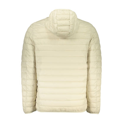 Hooded Windbreaker Jacket by Norway 1963 for men in polyamide beige showcases a modern silhouette, integrating pockets, hooded & windproof and a modern for a sophisticated finish.