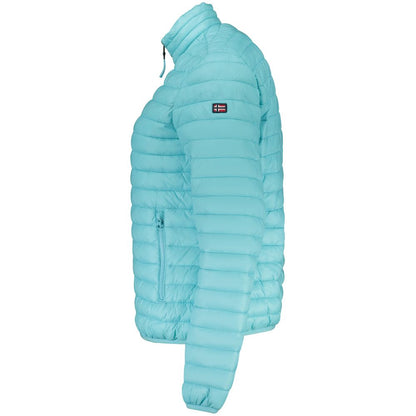 Windbreaker Jacket by Norway 1963 for women in polyamide blue showcases a urban chic silhouette, detailed with a urban chic and functional pockets & windproof for a polished finish.