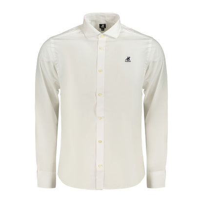 Dress Shirt by U.S. Grand Polo for men in cotton white showcases a sublime silhouette, artfully detailed with a sublime and for a sophisticated, sublime finish.