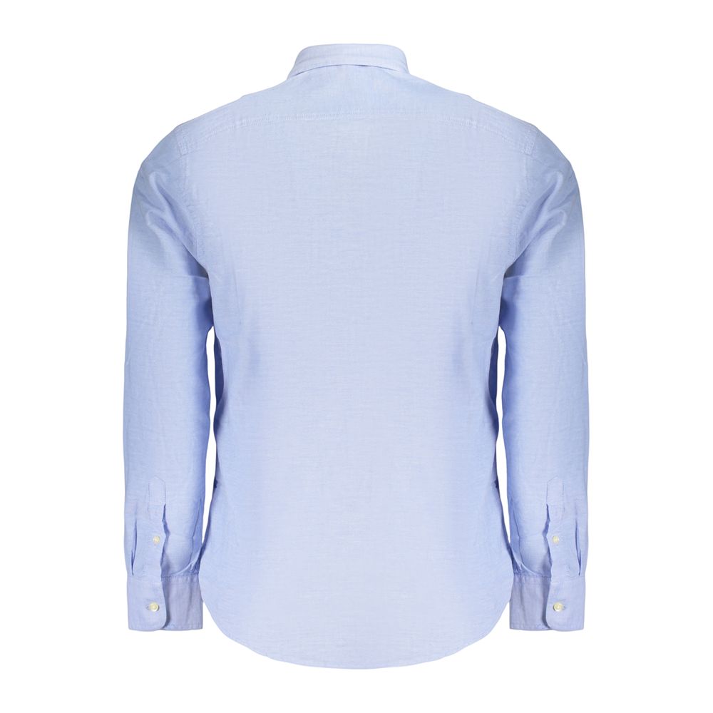 Dress Shirt by U.S. Grand Polo for men in cotton azzurro showcases a sublime silhouette, artfully detailed with a sublime button-down-collar neckline and for a sophisticated, sublime finish.
