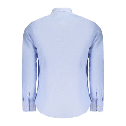 Dress Shirt by U.S. Grand Polo for men in cotton azzurro showcases a sublime silhouette, artfully detailed with a sublime button-down-collar neckline and for a sophisticated, sublime finish.