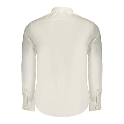 Dress Shirt by U.S. Grand Polo for men in cotton white showcases a sublime silhouette, artfully detailed with a sublime button-down-collar neckline and for a sophisticated, sublime finish.