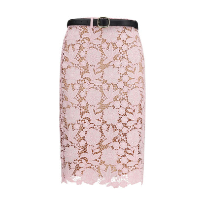Skirt by Self-Portrait for women in polyester multicolor & floral features a contoured silhouette from the Women's Polyester Midi Skirt collection, characterized by its contoured midi for a contoured finish.