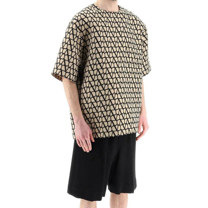 Valentino Brown Silk T-Shirt