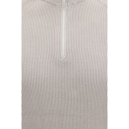 Sweatshirt by Brunello Cucinelli for men in cotton beige presents a smart casual silhouette, featuring a smart casual and for a sophisticated look.