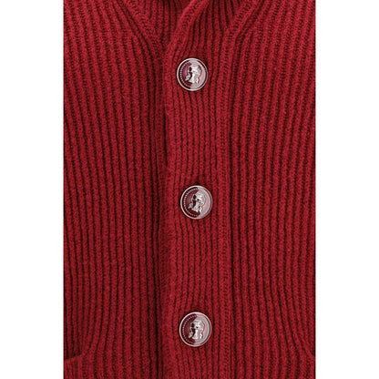 Cardigan by Brunello Cucinelli for men in cotton multicolor features a nuanced silhouette with a refined lapel shawl-collar neckline and nuanced detailing for a sophisticated look.