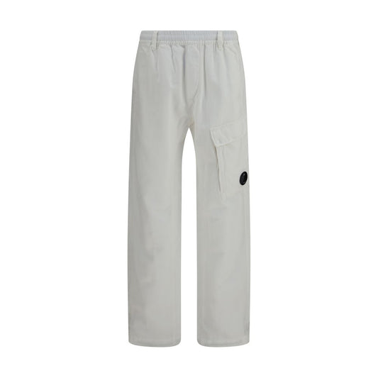 Cargo Pants by C.P. Company for men in linen & cotton white features a architectural regular-fit with a architectural long and architectural .