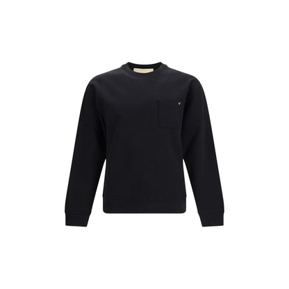 Sweatshirt by Valentino Garavani for men in cotton black features an enviable silhouette, showcasing a premium and refined crew neckline for a truly enviable finish.
