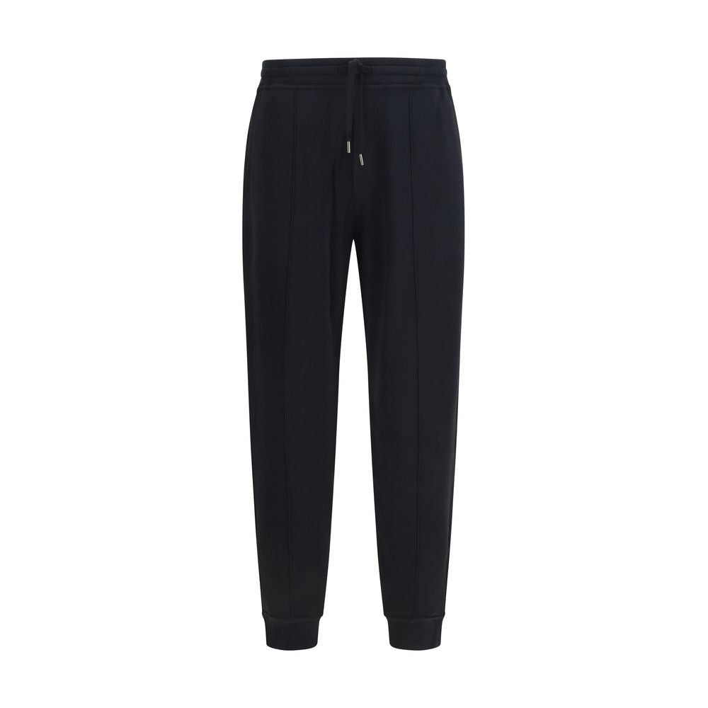 Joggers by Brunello Cucinelli for men in polyamide & cotton black features an refined tailoring silhouette, showcasing a premium regular-fit with a and long cut for a refined tailoring look.