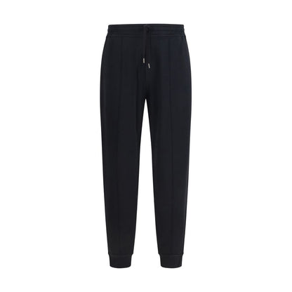 Joggers by Brunello Cucinelli for men in polyamide & cotton black features an refined tailoring silhouette, showcasing a premium regular-fit with a and long cut for a refined tailoring look.