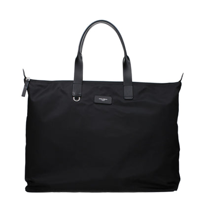Shoulder Bag by Dolce & Gabbana for men in nylon black features an effortlessly chic silhouette with a secure , ample , and versatile shoulder-strap for effortlessly chic everyday luxury.