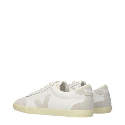 Sneakers by Veja for women in leather blue & white features an versatile design from the Women's Low Top Leather Sneakers collection, highlighting a versatile low-top style for a premium, high-fashion look.