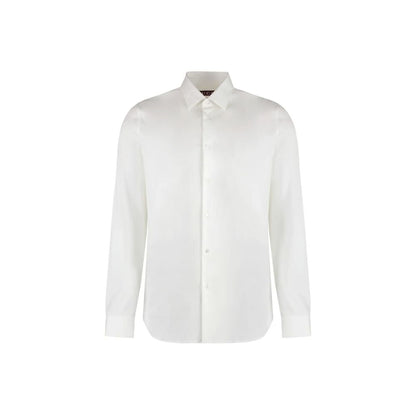 Gucci White Cotton Dress Shirt
