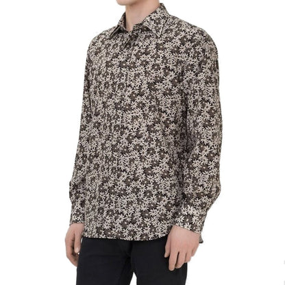 Tom Ford Bicolor Cotton Pattern Shirt