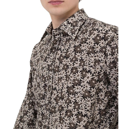 Tom Ford Bicolor Cotton Pattern Shirt