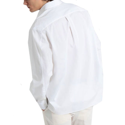 Valentino White Cotton Dress Shirt