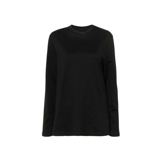 Jil Sander Black Cotton Long Sleeve T-Shirt