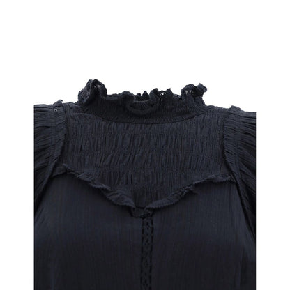 ISABEL MARANT ETOILE Black Cotton Casual Dress
