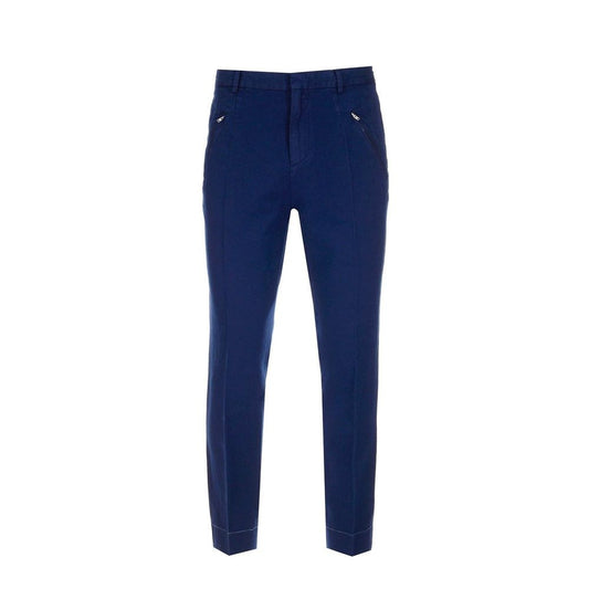 Casual Pants by Maison Margiela for men in cotton blue features a polished silhouette with a polished , reaching a polished long and finished with a polished .
