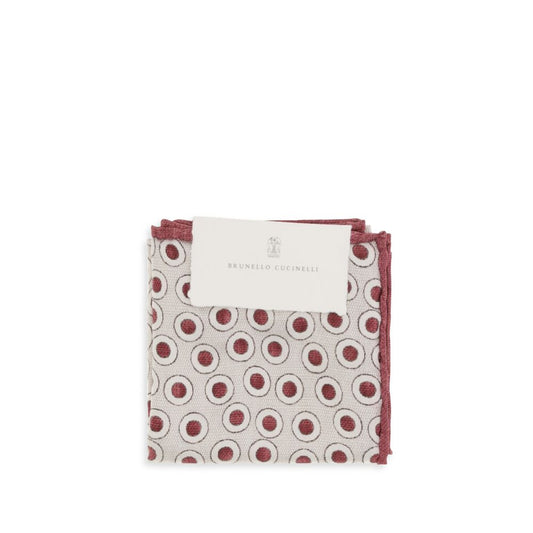 Scarf by Brunello Cucinelli for men in silk multicolor & patterned showcases a eye catching silhouette, artfully capturing the essence of the eye catching Silk Square Scarf design for a sophisticated look.