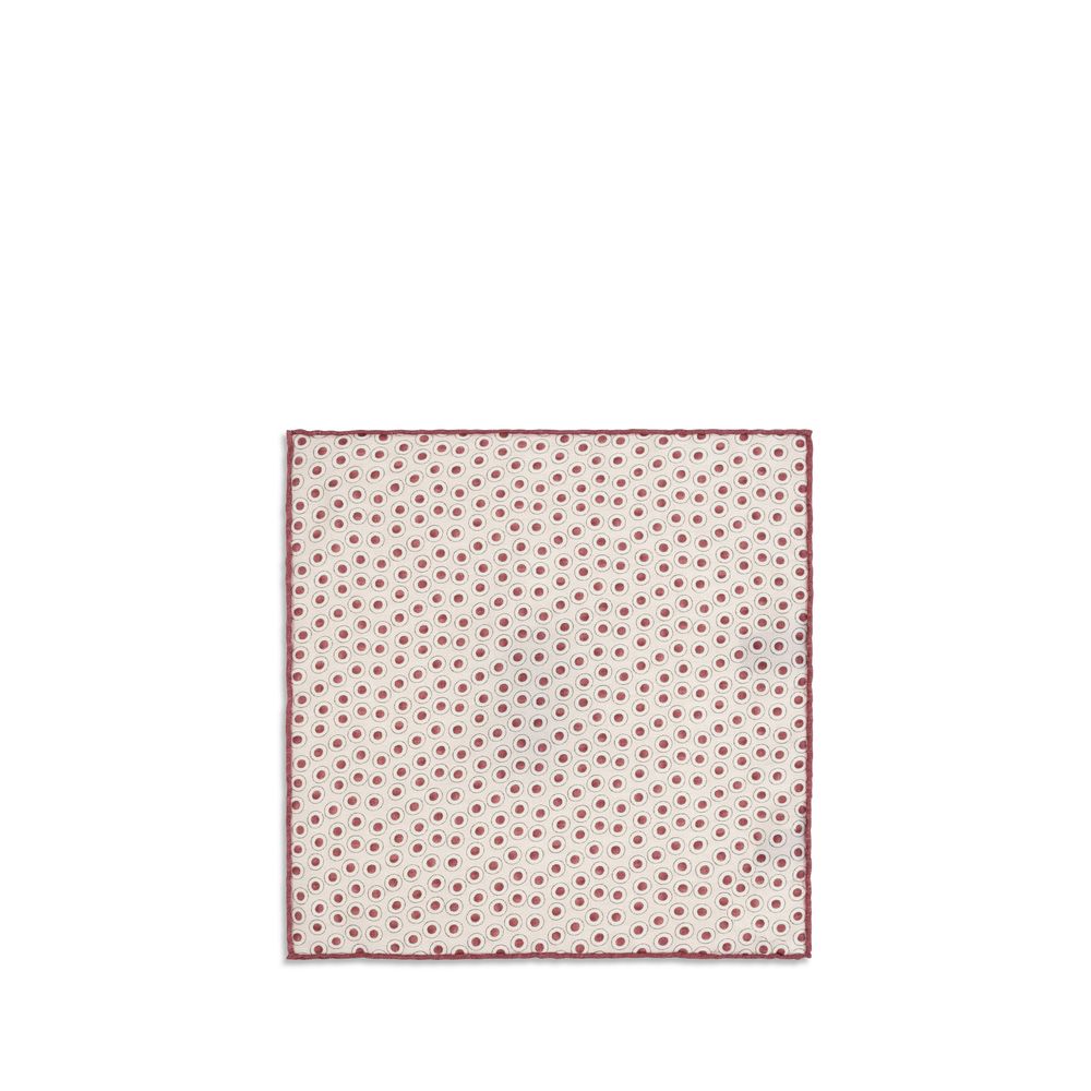 Scarf by Brunello Cucinelli for men in silk multicolor & patterned features a timeless silhouette, artfully capturing the essence of the timeless Silk Square Scarf design for a sophisticated look.