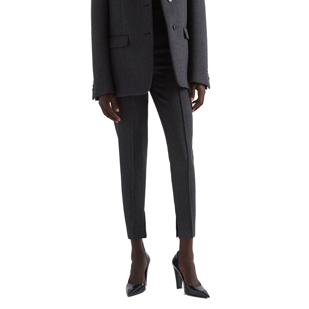 Prada Gray Elastane Dress Pants
