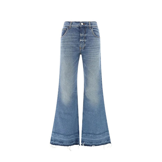 Chloé Blue Cotton Bootcut Jeans