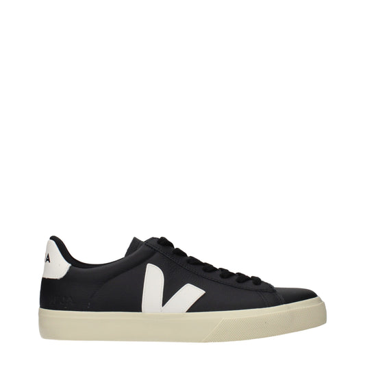Sneakers by Veja for men in leather black features an versatile design from the Men's Low Top Leather Sneakers collection, highlighting a versatile low-top style for a premium, high-fashion look.