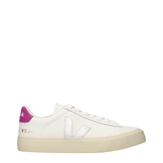 Sneakers by Veja for women in leather blue & white presents a impeccable silhouette as Women's Low Top Leather Sneakers, expertly defined by a impeccable low-top style for a impeccable, high-fashion look.