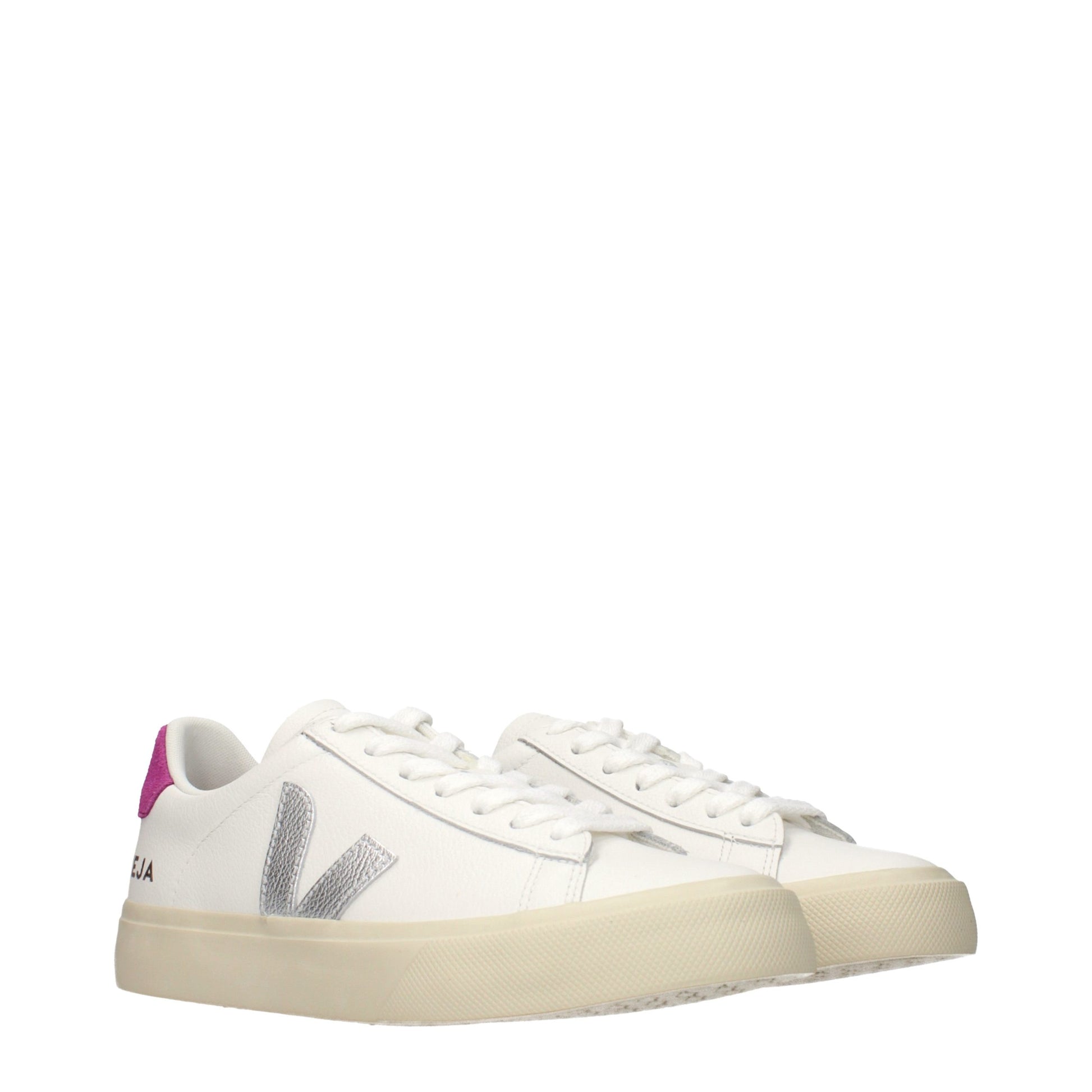 Sneakers by Veja for women in leather blue & white presents a sumptuous silhouette, artfully capturing the essence of the Women's Low Top Leather Sneakers with its sumptuous low-top style design.