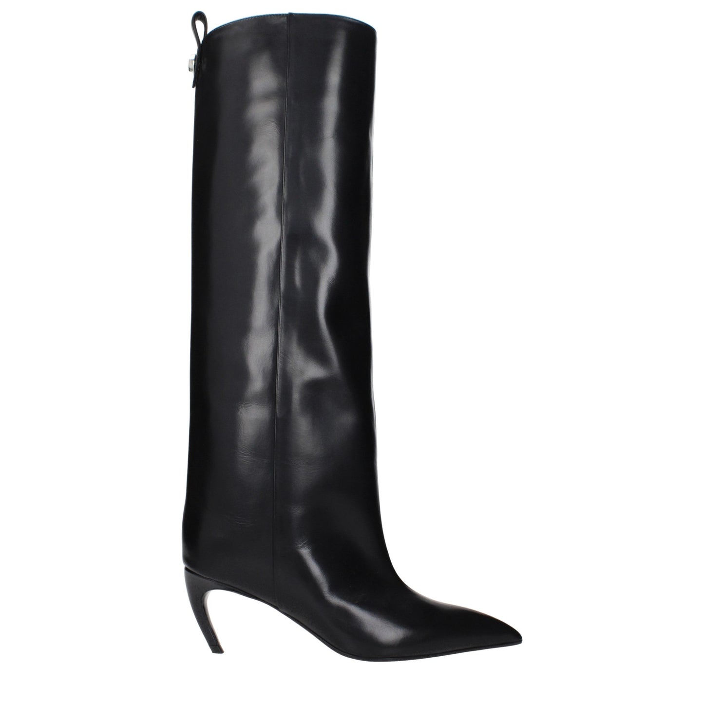 The Attico Women's Leather High-Heel Boots - Black