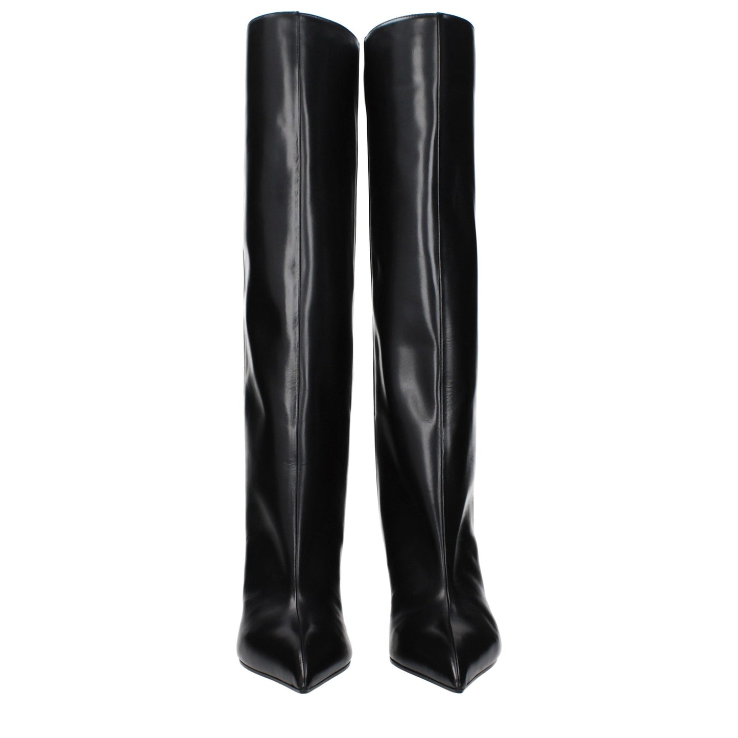 The Attico Women's Leather High-Heel Boots - Black