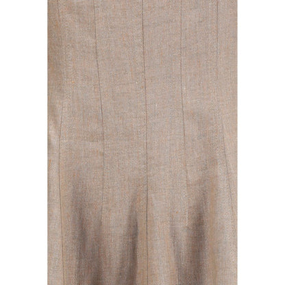 Dress by Brunello Cucinelli for women in linen polyamide polyester & silk beige & natural features an cute silhouette, detailed with a and that elegantly flows into a cute long.
